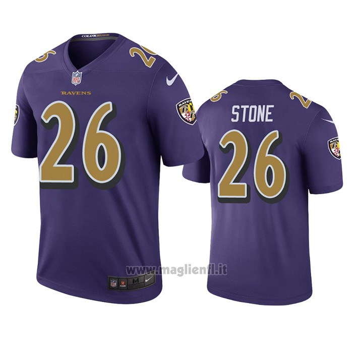 Maglia NFL Legend Baltimore Ravens Geno Stone Viola Color Rush